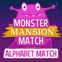 Monster Mansion Match - Alphabet Match