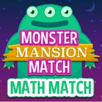 Monster Mansion Match - Math Match + - x /