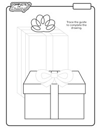 Complete the Drawing - Christmas Present