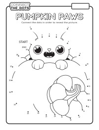 Connect the Dots - Pumpkin Paws