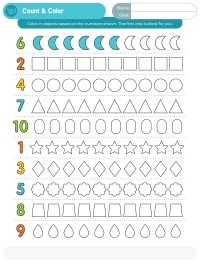 Count & Color Numbers 1-10