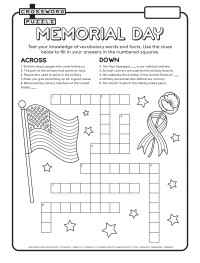 Crossword - Memorial Day