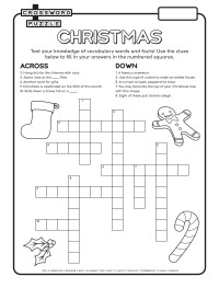 Crossword Puzzle - Christmas