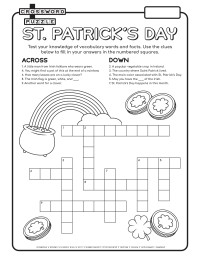 Crossword Puzzle - St. Patrick's Day
