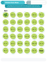 Division Fact Maze