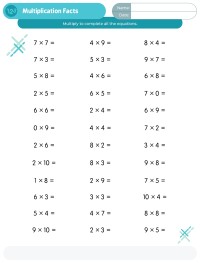 Multiplication Facts