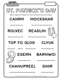 Word Scramble - St. Patrick's Day
