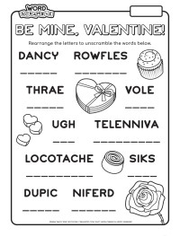 Word Scramble - Valentine's Day
