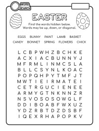 Word Search - Easter 