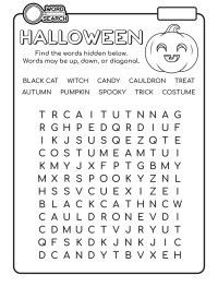 Word Search - Halloween