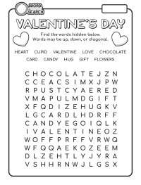 Word Search - Valentine's Day