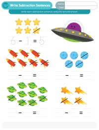 Write Subtraction Sentences